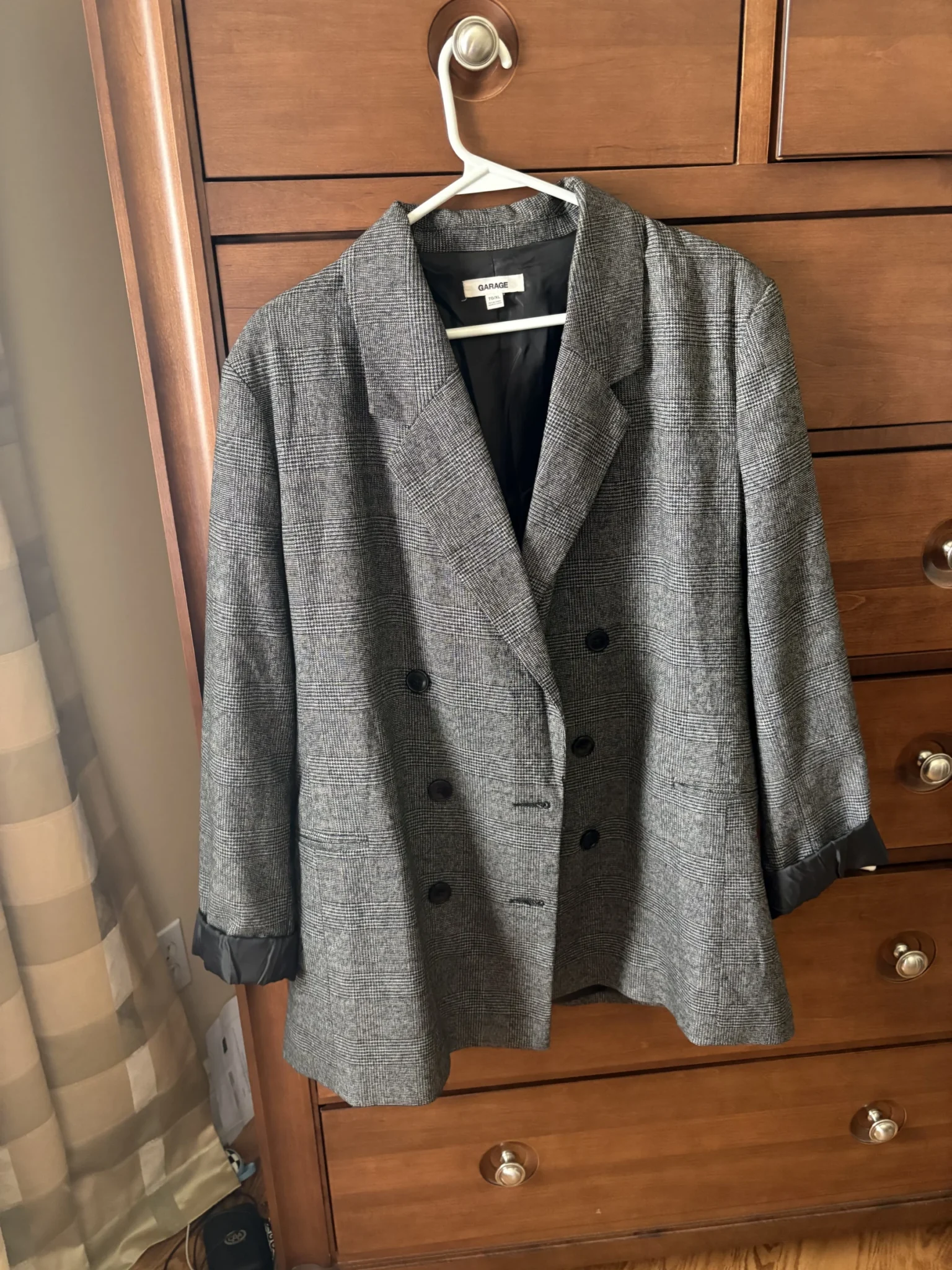 Image for Veston oversize gris