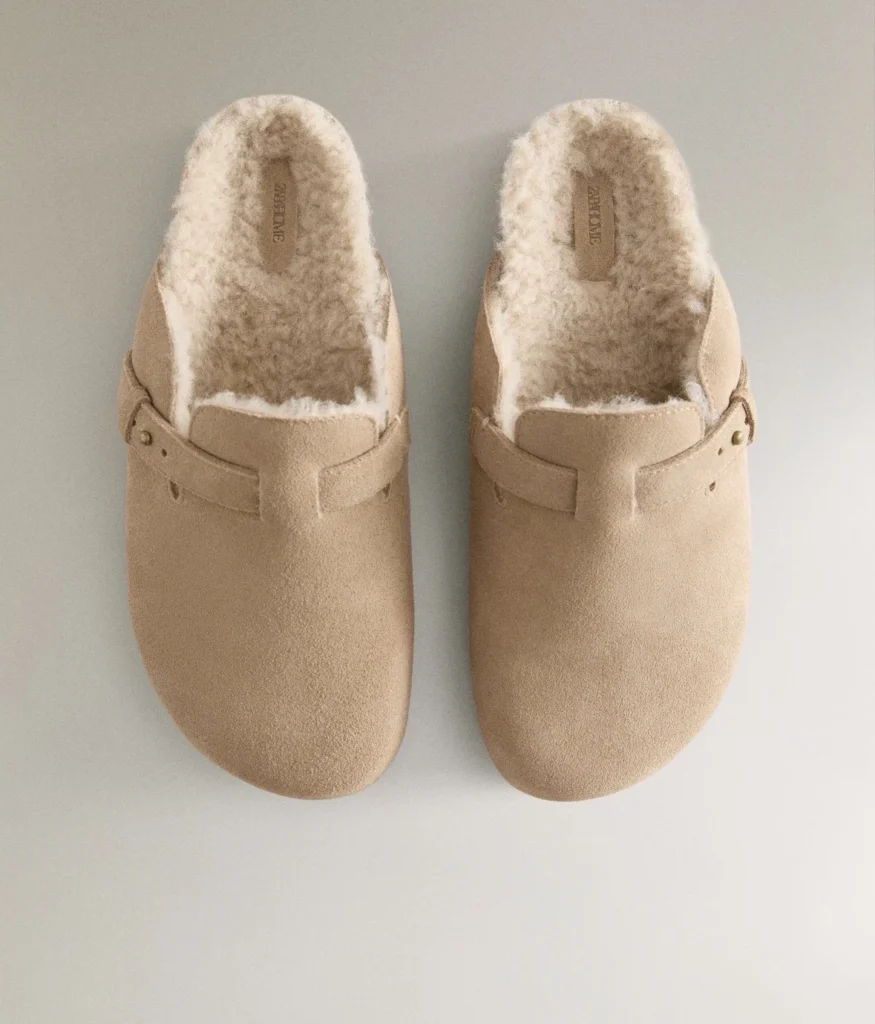 Featured image for Sabots “clogs” en cuir chaud - Zara Home