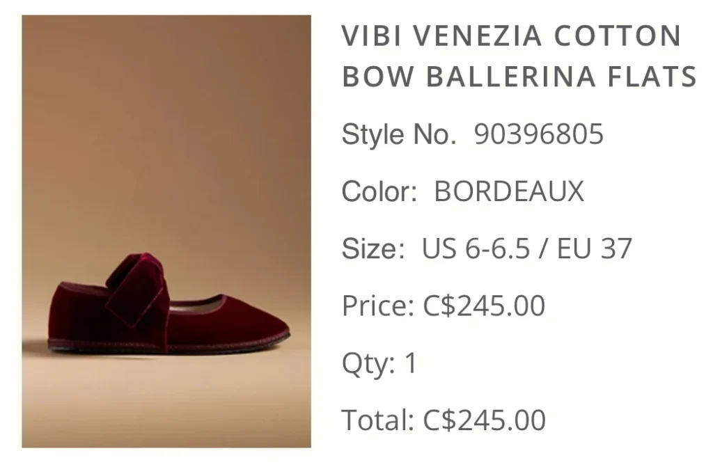 Image for Vibi Venezia Cotton Bow Ballerina Flats 37