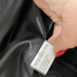 Thumbnail for Vintage black and white denim leopard jacket