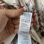 Thumbnail for Sandro brown and white lace and pattern blouse size 2