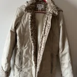 Featured thumbnail for Manteau court beige - Carroll Reed