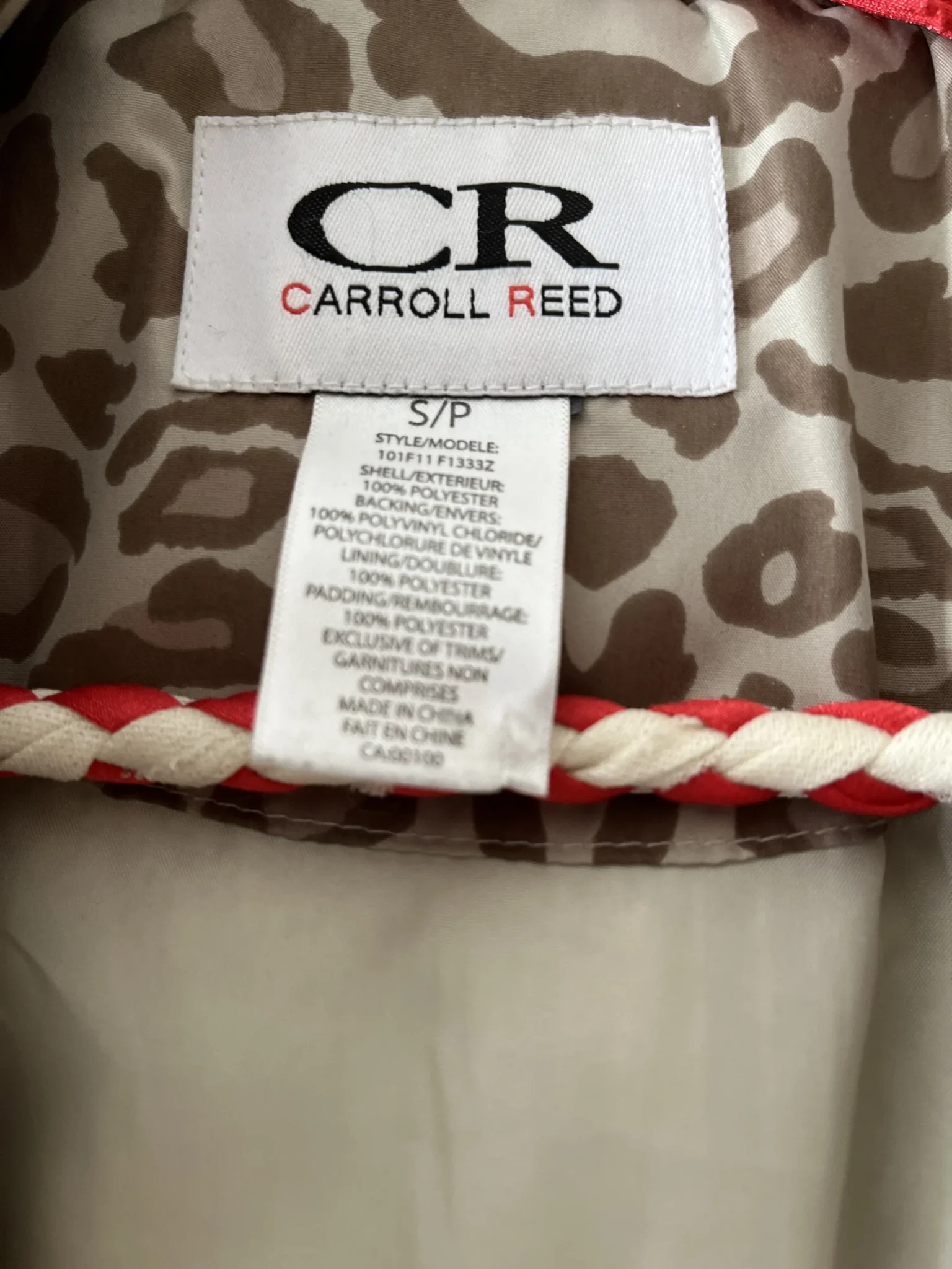 Image for Manteau court beige - Carroll Reed