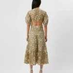 Thumbnail for Sandro brown and beige lace dress size 38