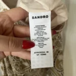 Thumbnail for Sandro brown and beige lace dress size 38