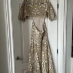 Thumbnail for Sandro brown and beige lace dress size 38