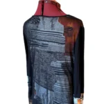 Thumbnail for MICHAEL TYLER – Tunique robe courte noire à multiples couches – Taille L