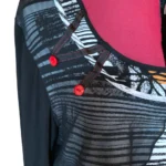 Thumbnail for MICHAEL TYLER – Tunique robe courte noire à multiples couches – Taille L
