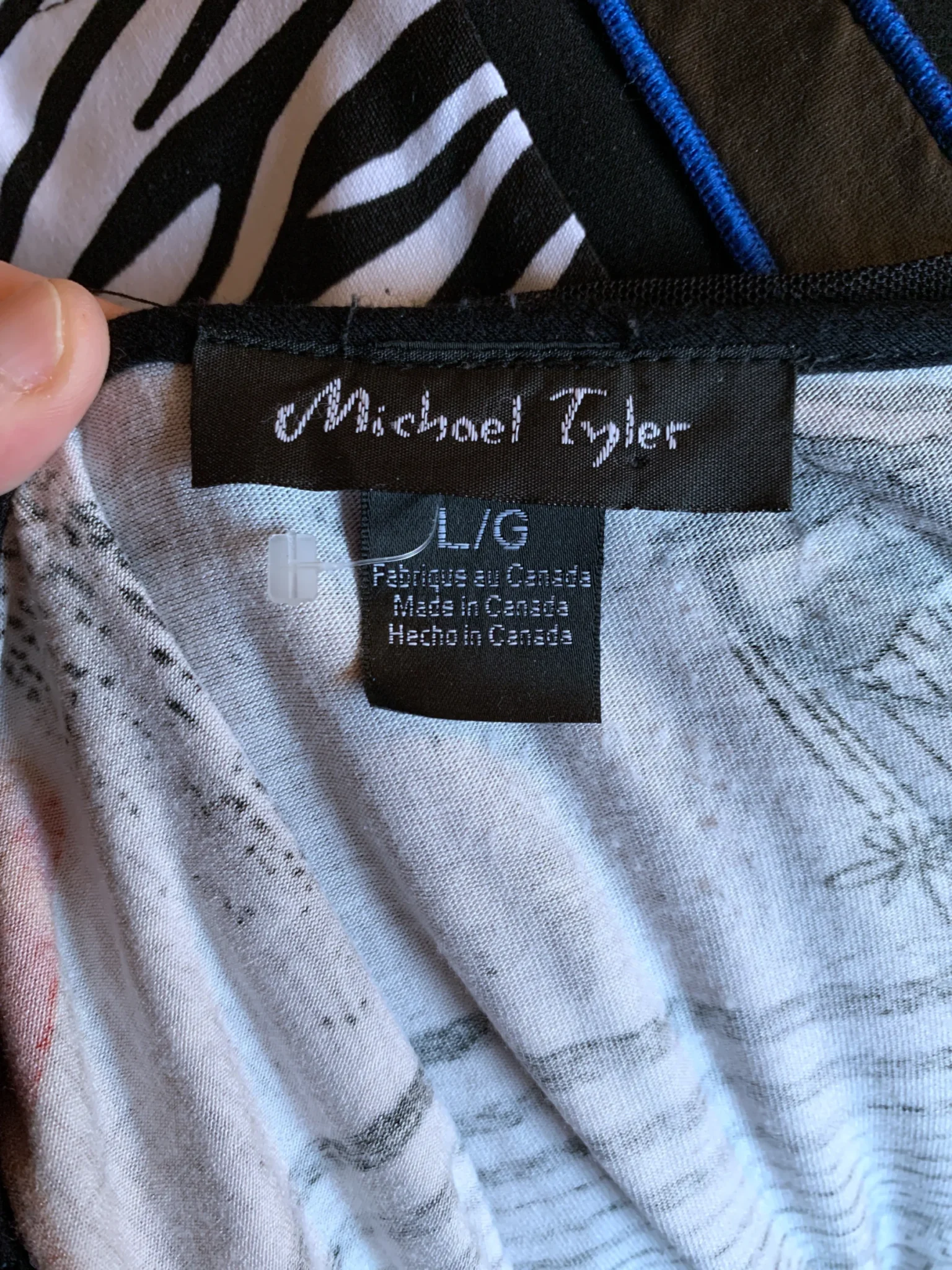 Image for MICHAEL TYLER – Tunique robe courte noire à multiples couches – Taille L