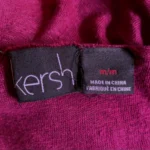 Thumbnail for Kersh – Tunique sans manches en lin bordeaux semi-transparente avec lien corde – Taille M