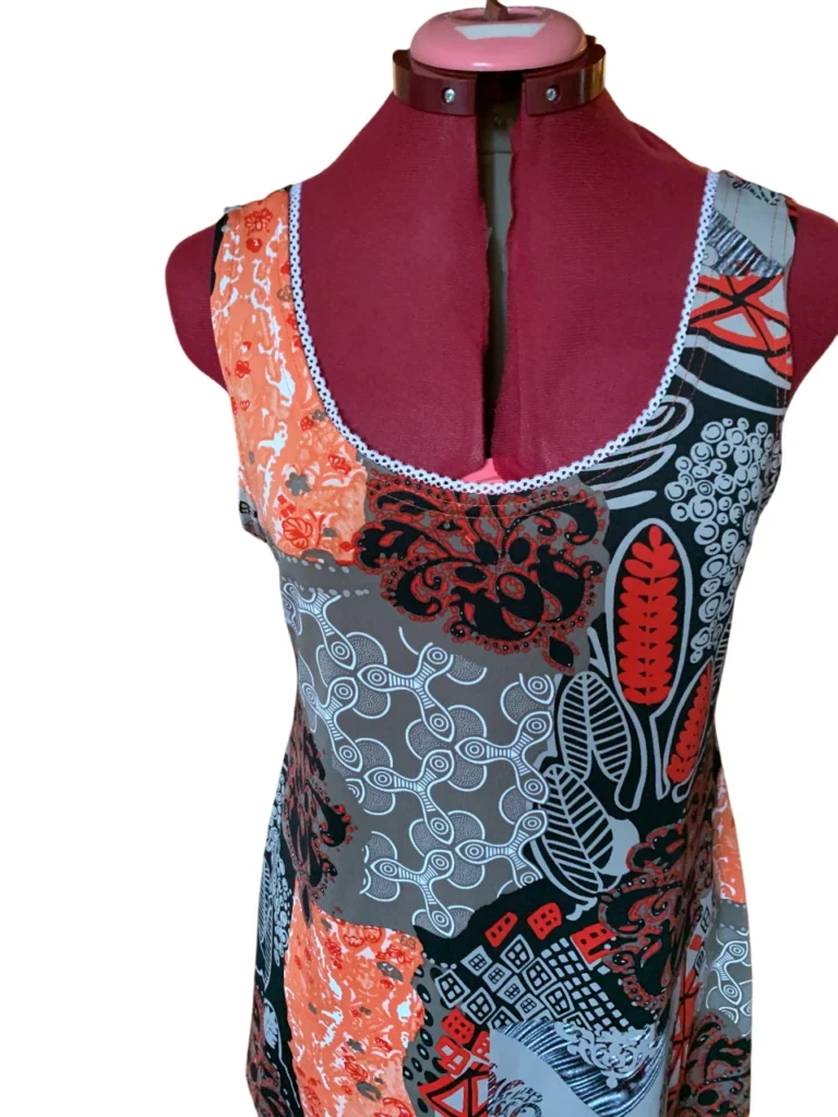 Image for Gitane (Canada) – Robe sans manches patchwork coloré – Taille L