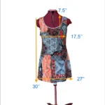 Thumbnail for Gitane (Canada) – Robe sans manches patchwork coloré – Taille L