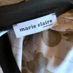 Thumbnail for Marie Claire – Top Tunique  sans manches à motif abstrait noir et blanc – Taille XL