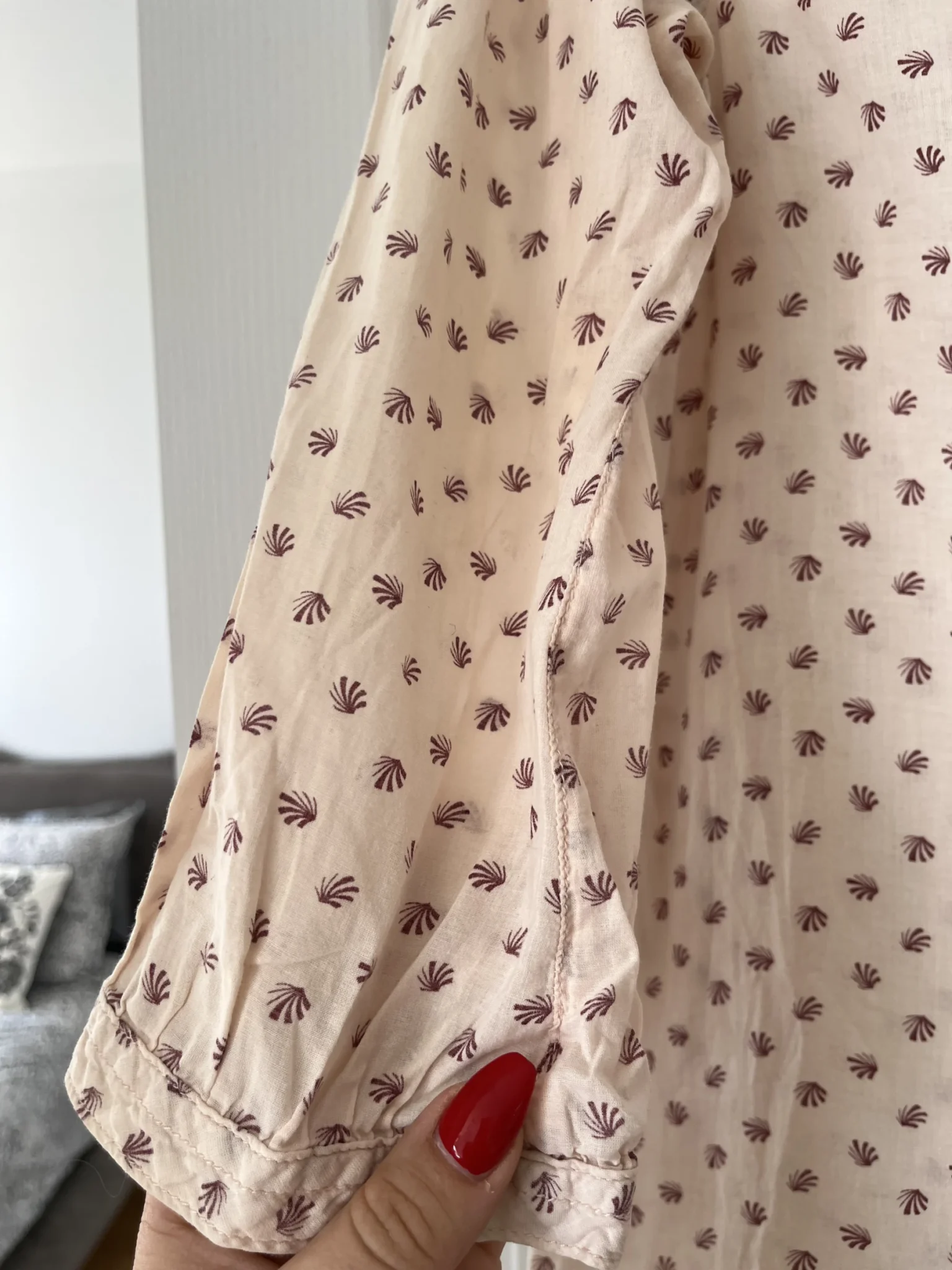 Image for Light pink patterned shirt Maison Scotch size 2