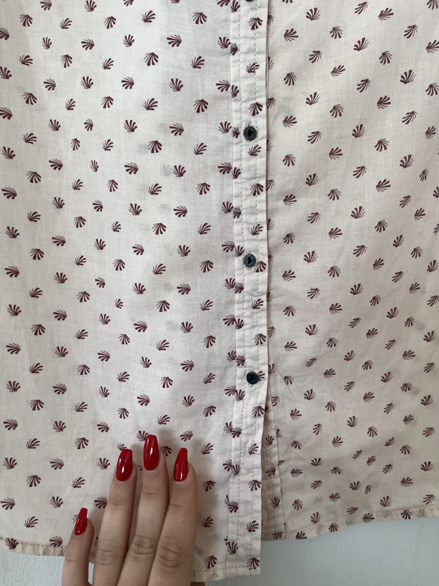 Image for Light pink patterned shirt Maison Scotch size 2