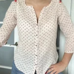 Thumbnail for Light pink patterned shirt Maison Scotch size 2