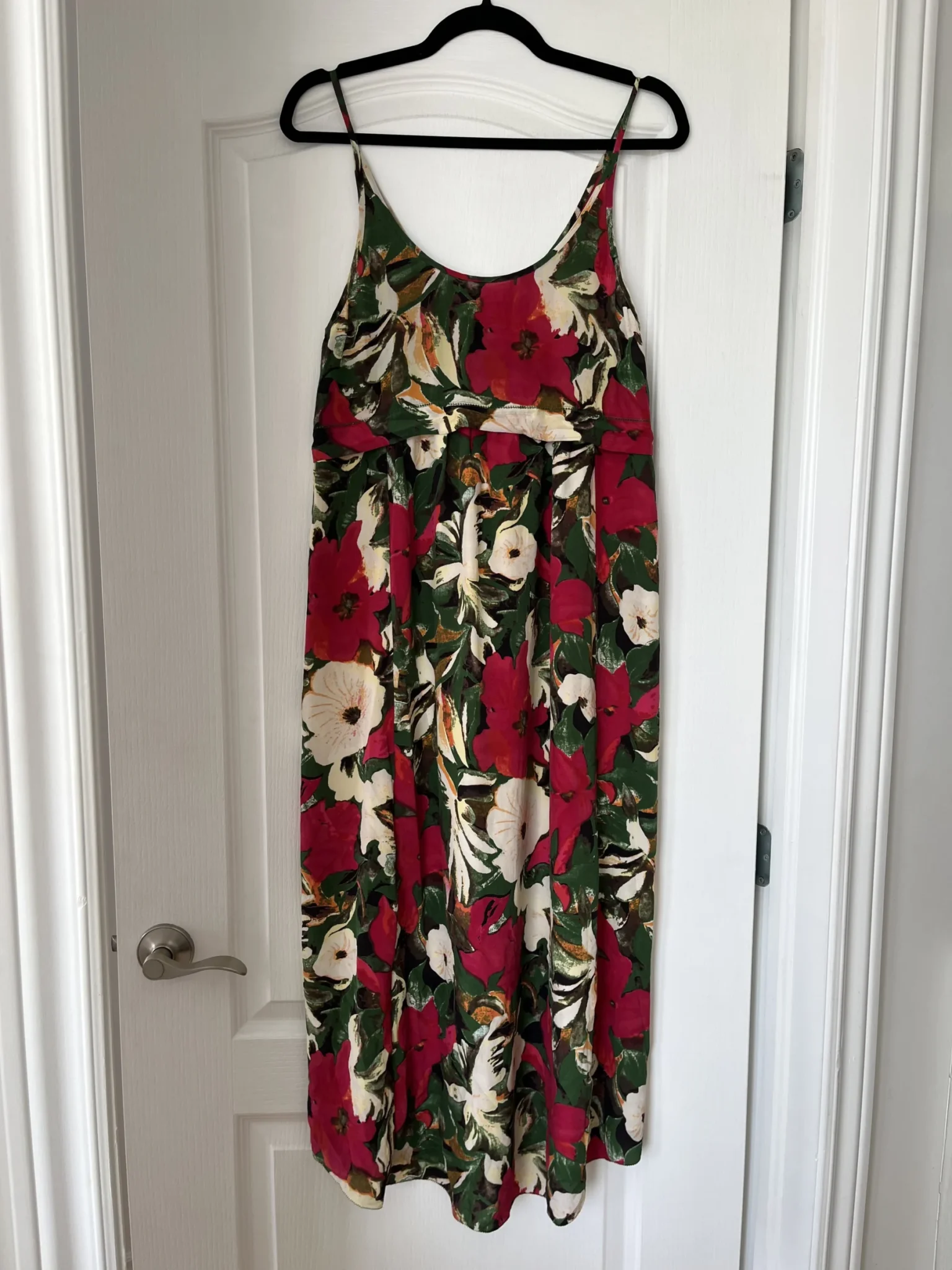 Featured image for Wilfred dress in silk, size S, floral motifs