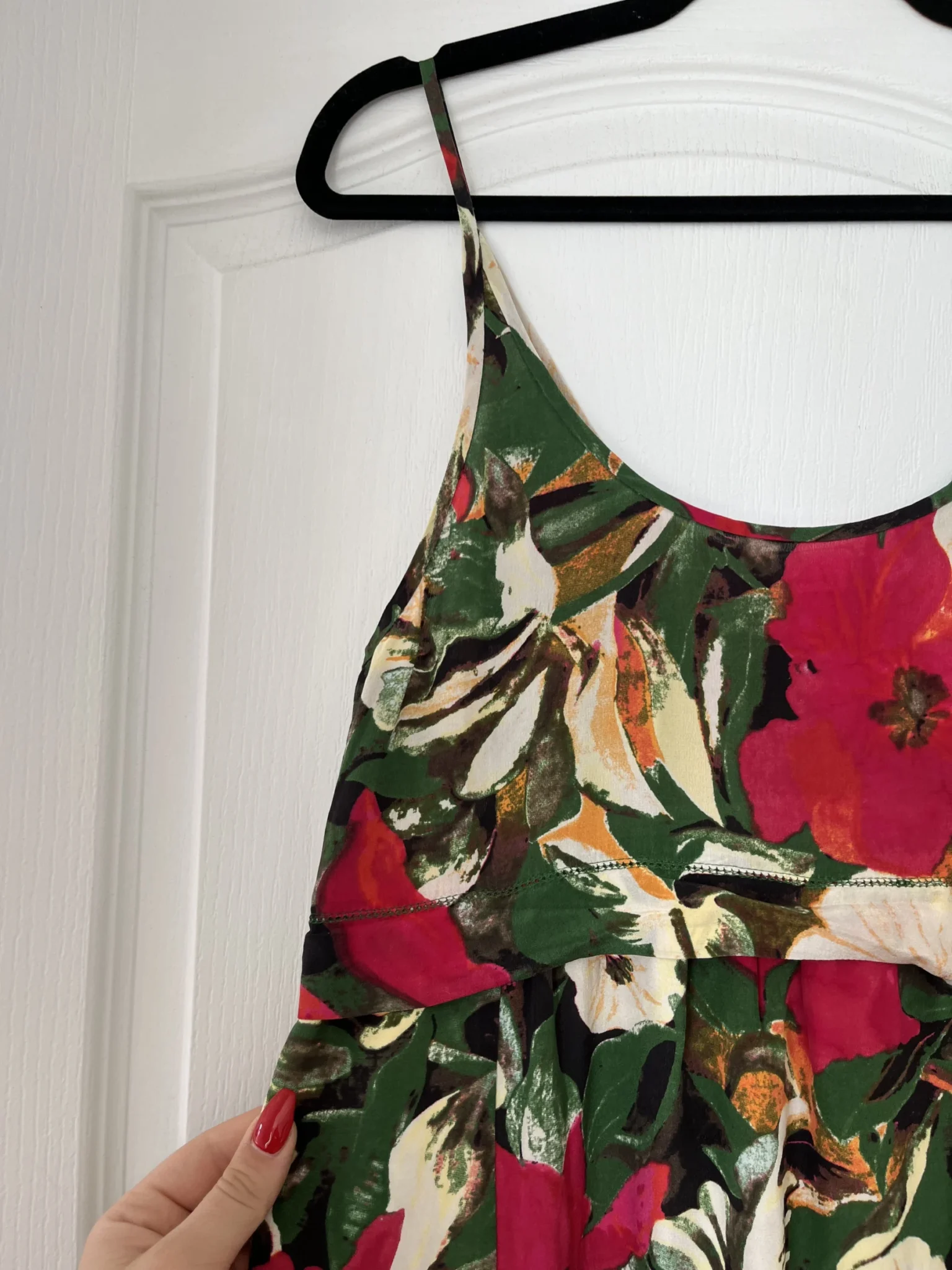 Image for Wilfred dress in silk, size S, floral motifs