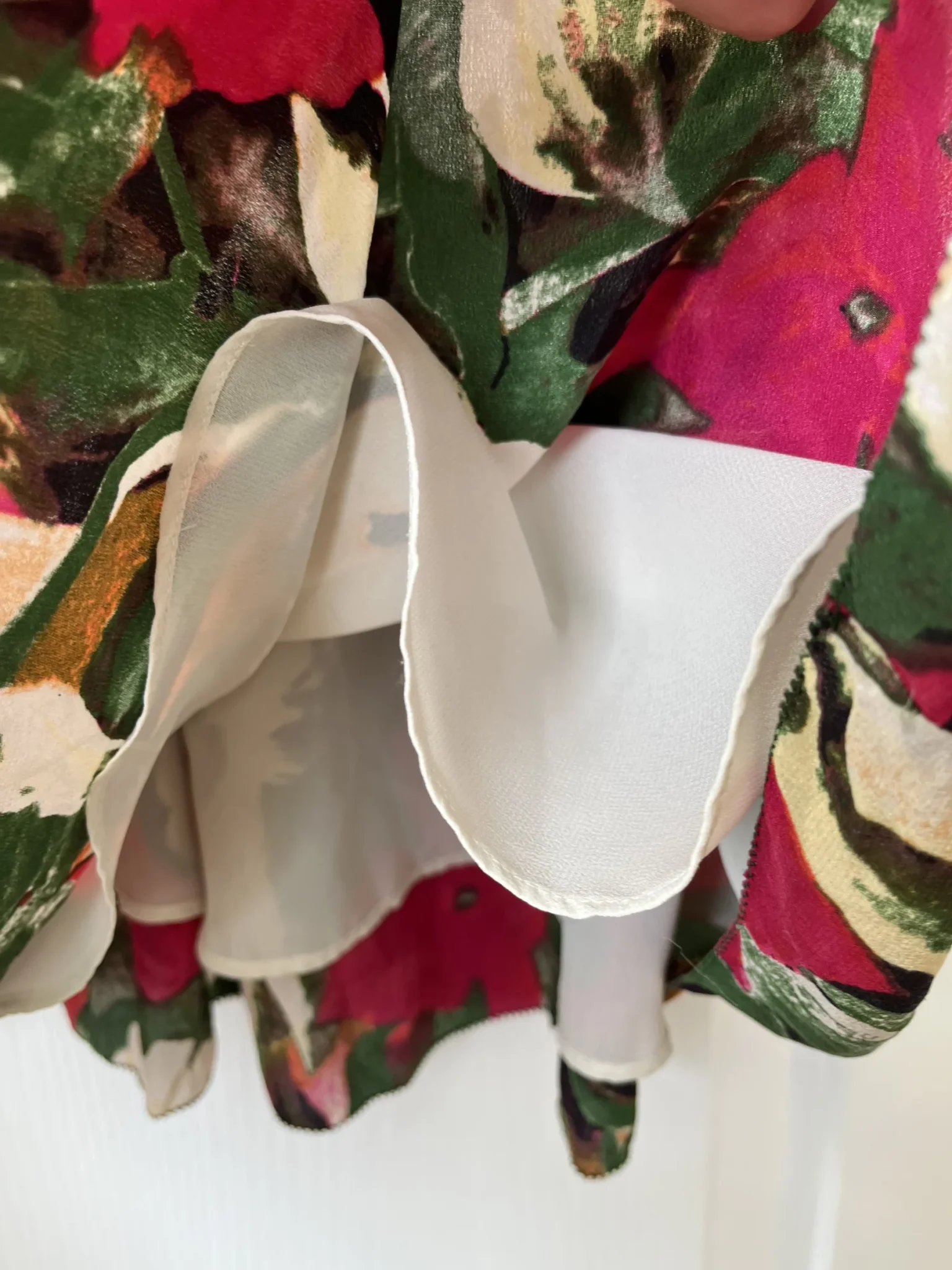 Image for Wilfred dress in silk, size S, floral motifs