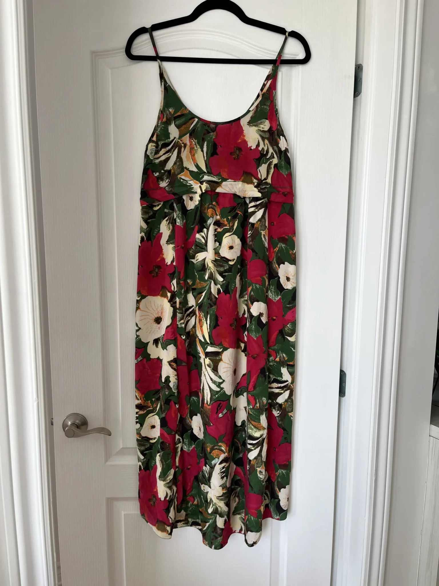 Image for Wilfred dress in silk, size S, floral motifs