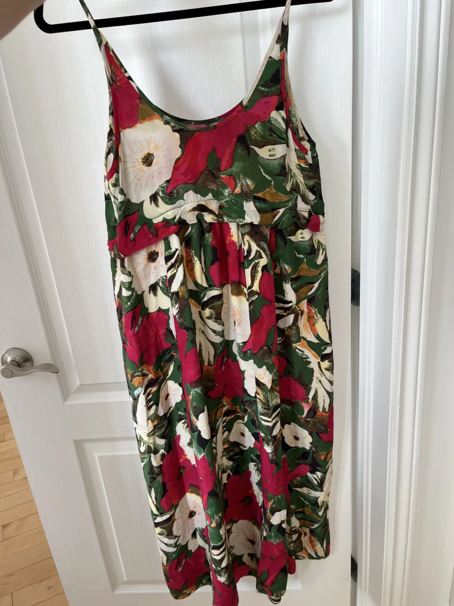 Image for Wilfred dress in silk, size S, floral motifs