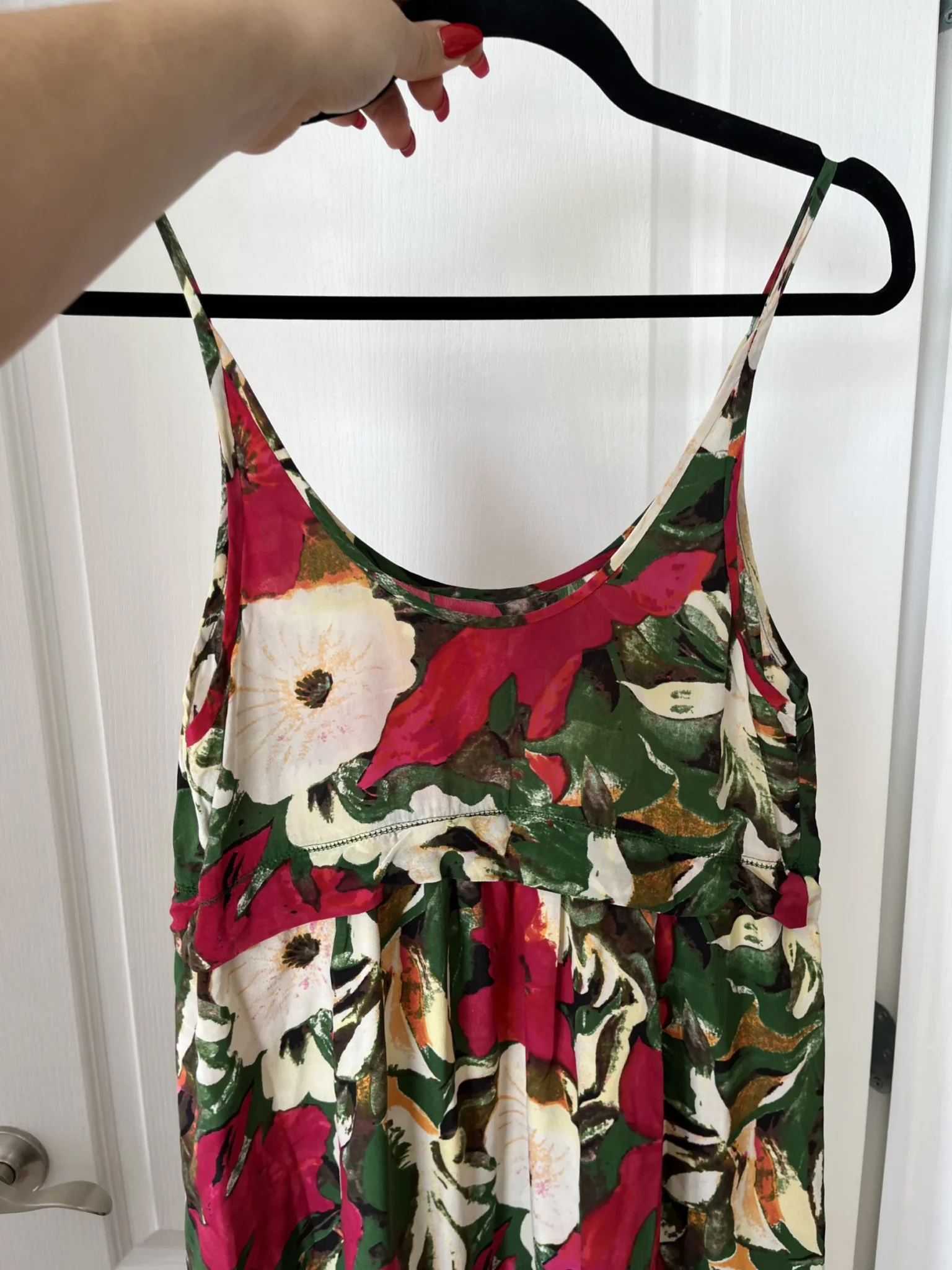 Image for Wilfred dress in silk, size S, floral motifs