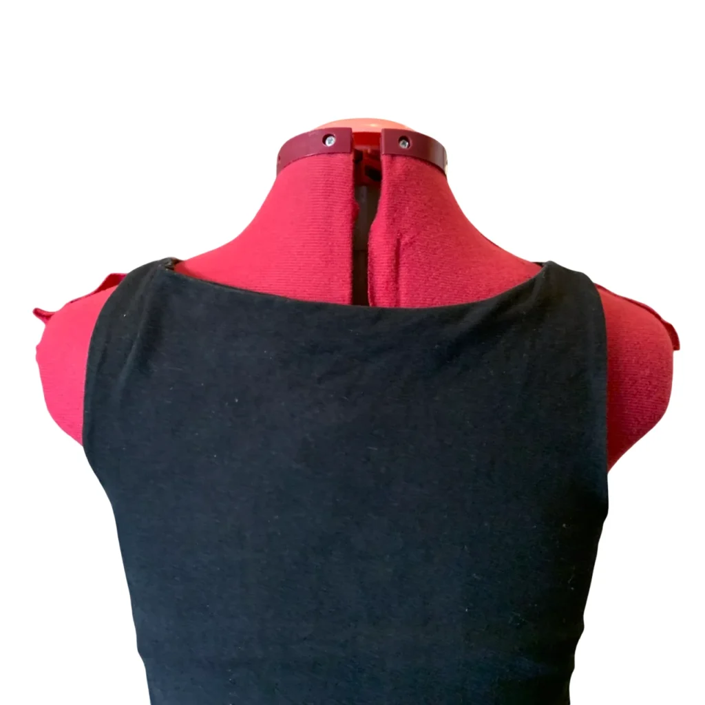 Image for Eve Lavoie – Robe tunique courte noire à imprimé arbres rose et gris – Taille M