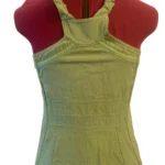 Thumbnail for Iguane Création – Robe midi bohème verte en lin transformable – Taille 2