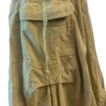 Thumbnail for Iguane Création – Robe midi bohème verte en lin transformable – Taille 2