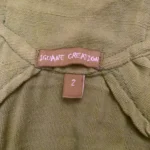 Thumbnail for Iguane Création – Robe midi bohème verte en lin transformable – Taille 2