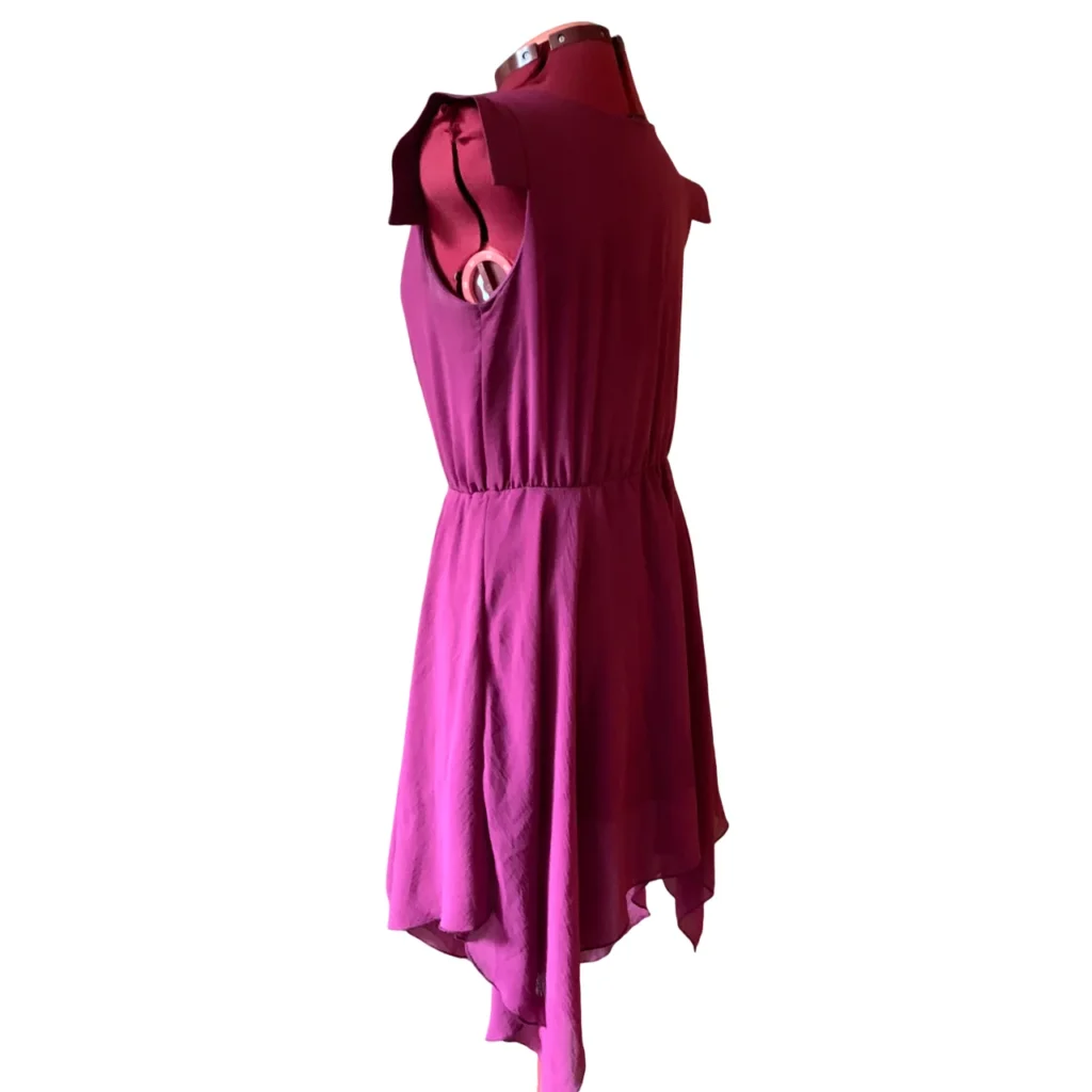 Image for Twik – Robe midi asymétrique fuchsia (ourlet hi-low) – Taille M