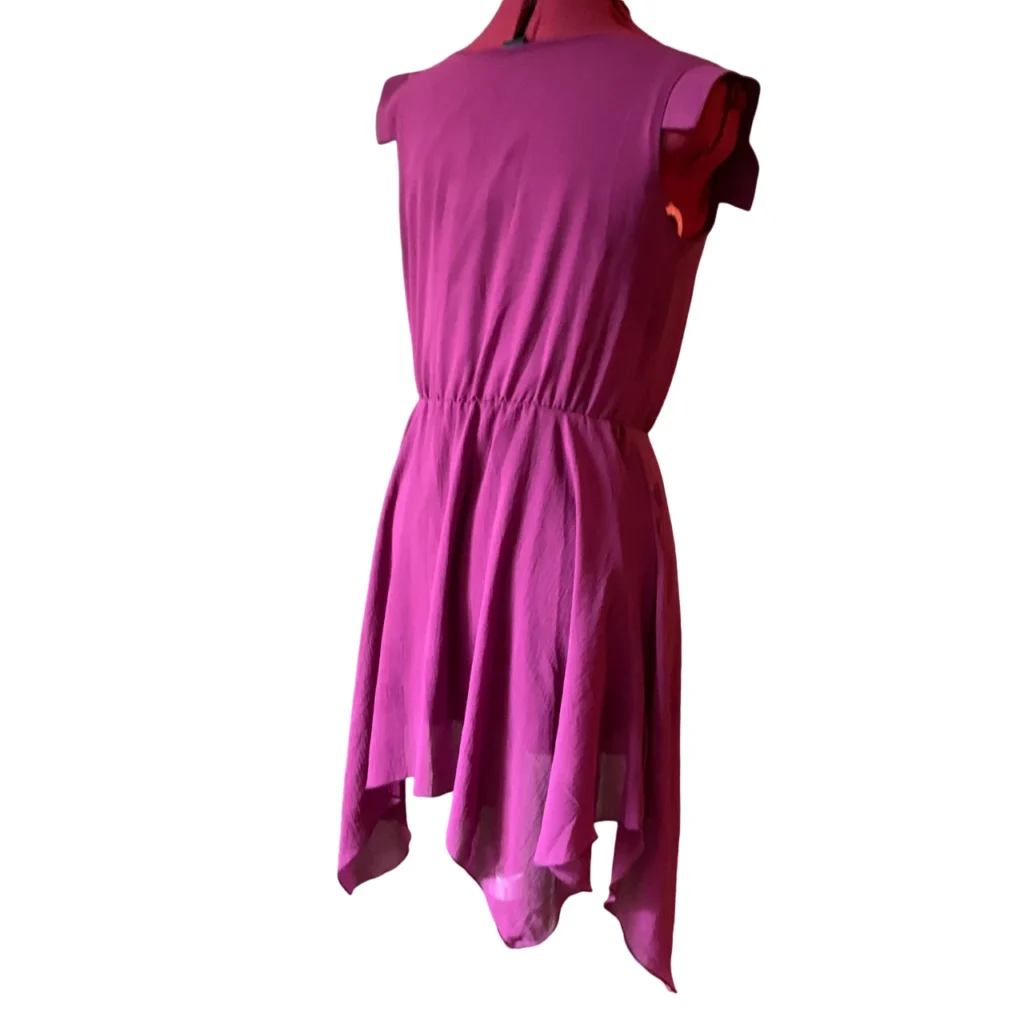 Image for Twik – Robe midi asymétrique fuchsia (ourlet hi-low) – Taille M