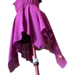 Thumbnail for Twik – Robe midi asymétrique fuchsia (ourlet hi-low) – Taille M
