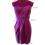 Thumbnail for Maison – Robe courte rose en soie effet plissé – Taille L