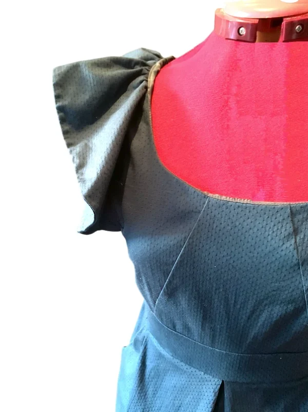 Image for Pink Martini – Robe verte midi à manches évasées – Taille M