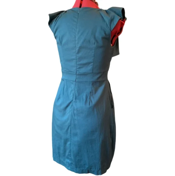 Image for Pink Martini – Robe verte midi à manches évasées – Taille M
