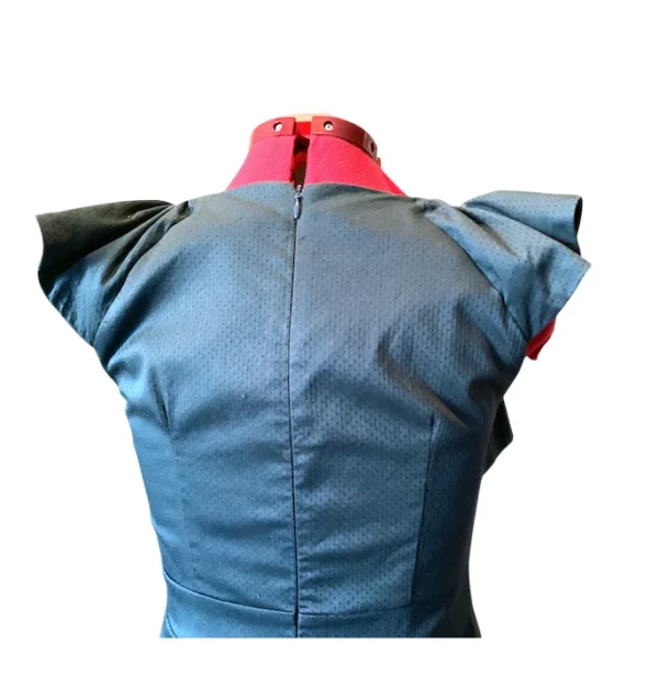 Image for Pink Martini – Robe verte midi à manches évasées – Taille M