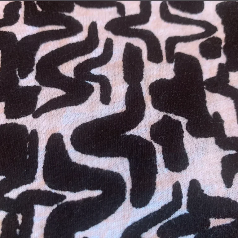 Image for Velvet – Robe courte tube sans bretelles noir et blanc imprimé – Taille M