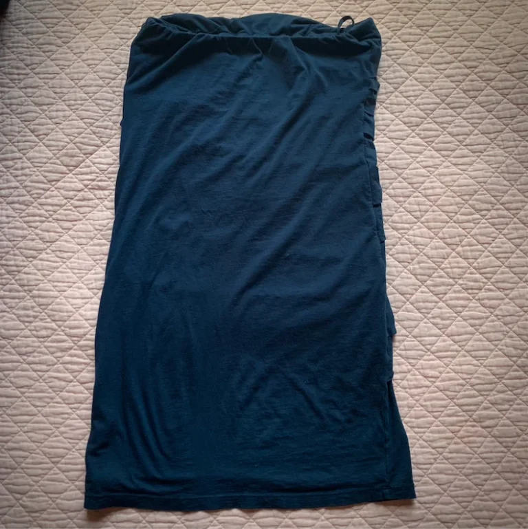 Image for Velvet by Graham & Spencer - Dark Navy Strapless Tube Ruched Dress – Size M