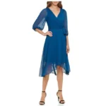 Featured thumbnail for Robe portefeuille plissée DKNY