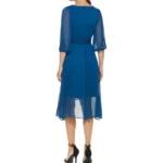 Thumbnail for Robe portefeuille plissée DKNY