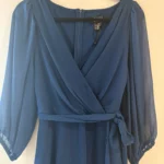 Thumbnail for Robe portefeuille plissée DKNY