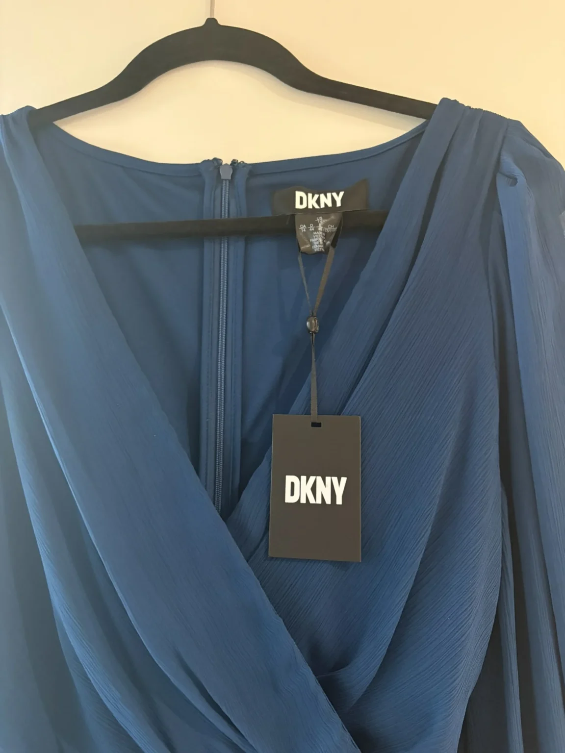 Image for Robe portefeuille plissée DKNY