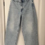 Featured thumbnail for Jeans Taille haute jambe large 3/4
