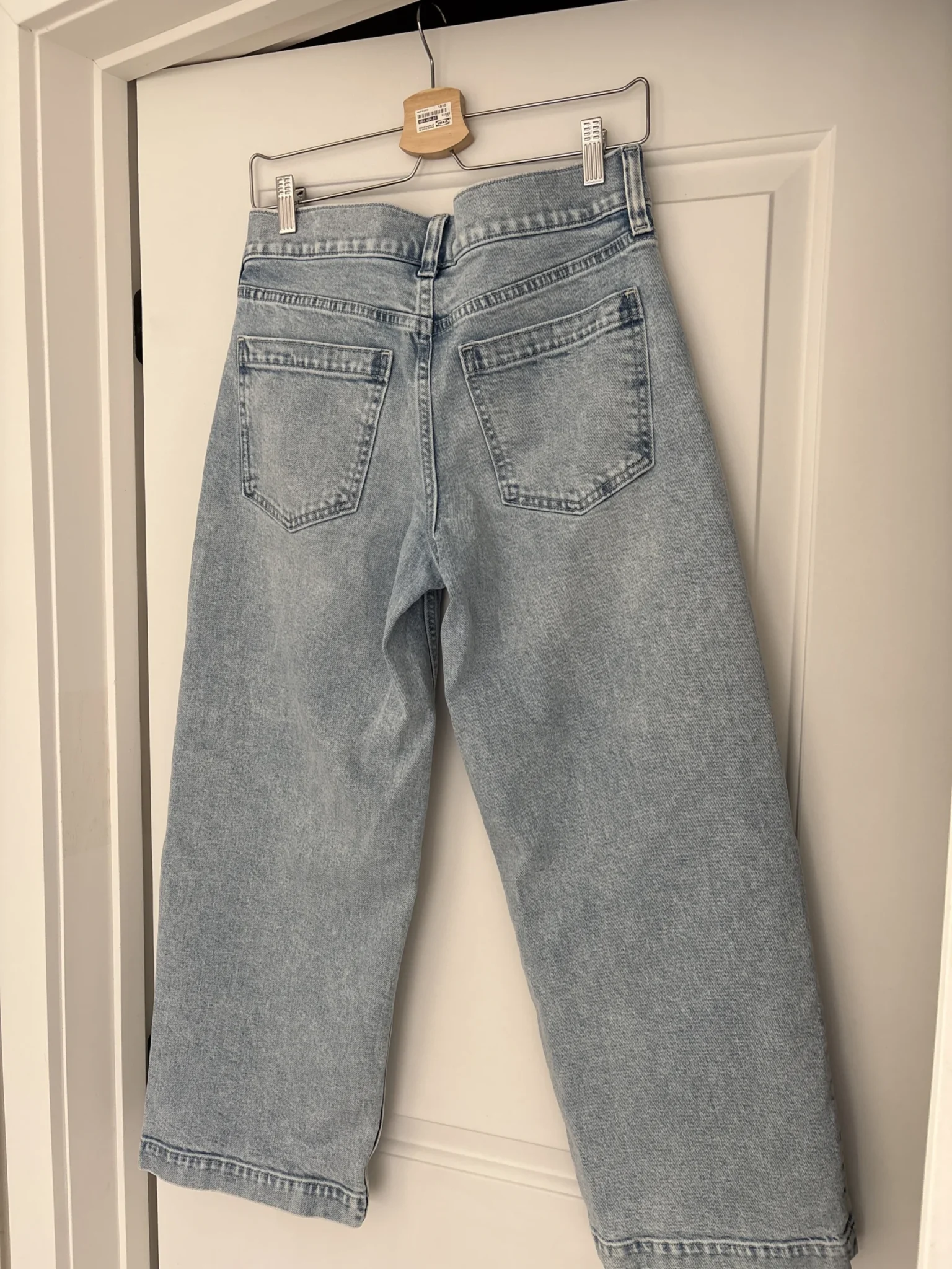 Image for Jeans Taille haute jambe large 3/4