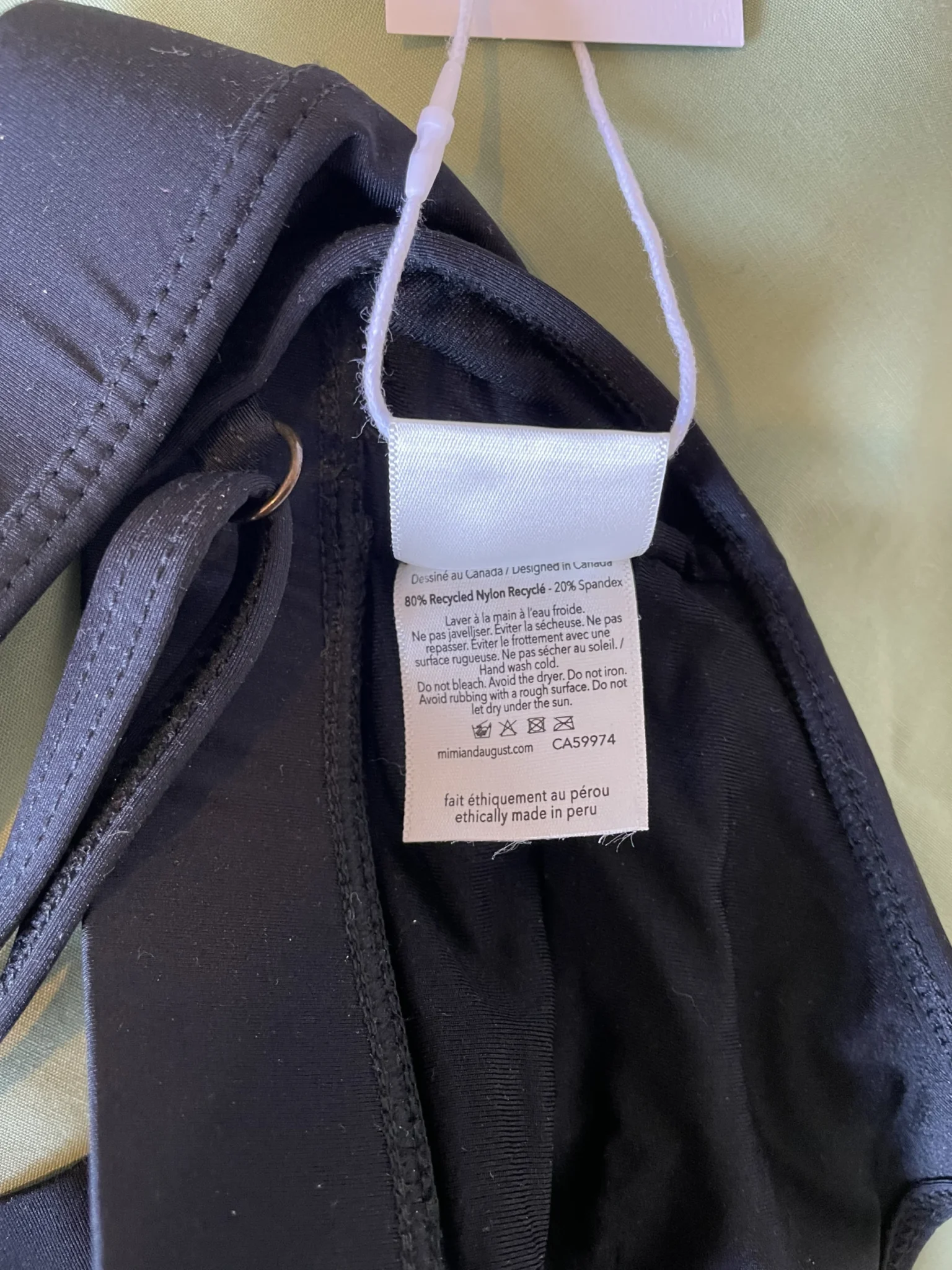 Image for Haut de maillot noir Mimi et August