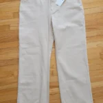 Thumbnail for Sézane "Le wide Leg" pantalon écru chiné neuf avec étiquette, taille 46 / US 14