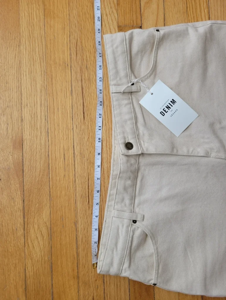 Image for Sézane "Le wide Leg" pantalon écru chiné neuf avec étiquette, taille 46 / US 14
