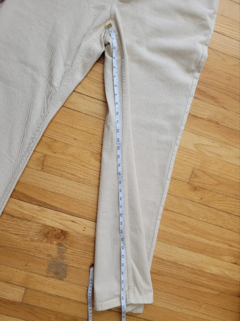 Image for Sézane "Le wide Leg" pantalon écru chiné neuf avec étiquette, taille 46 / US 14