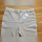 Thumbnail for Sézane "Le wide Leg" pantalon écru chiné neuf avec étiquette, taille 46 / US 14